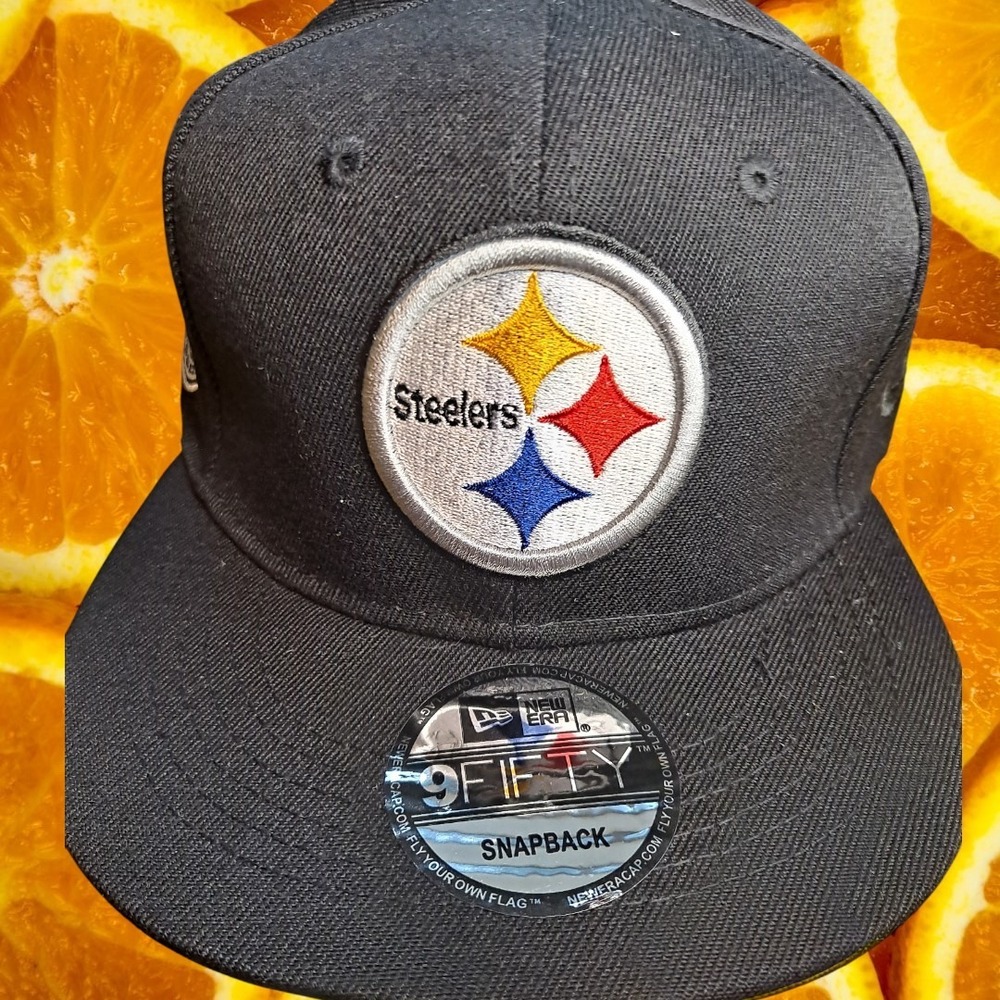New Era Pittsburgh Steelers NFL 9FIFTY Snapback Hat Cap 80‎ Seasons Black